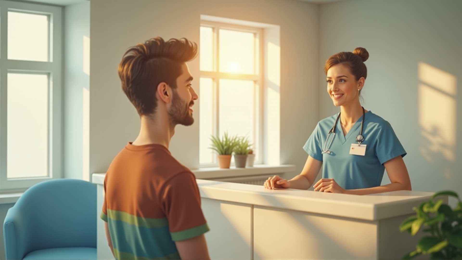 AI Generiert: Patient in Klinik